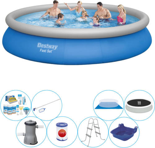 Bestway Fast Set Rond 457x84 Cm - Deluxe Zwembad Deal