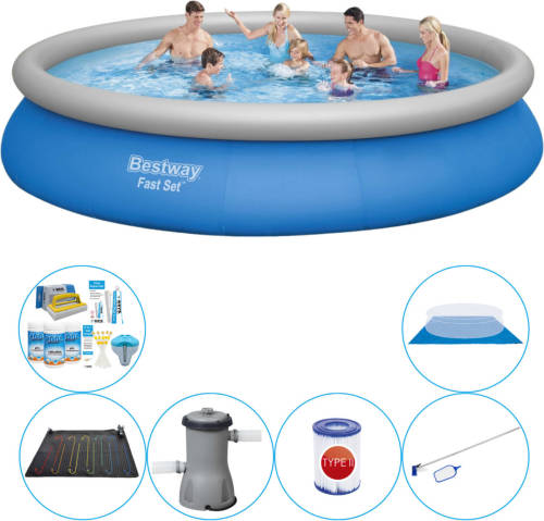 Bestway Fast Set Rond 457x84 Cm - 7-delig - Zwembad Met Accessoires