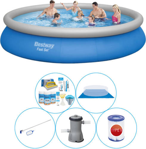 Bestway Fast Set Rond 457x84 Cm - 6-delig - Zwembad Pakket