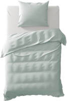 Yellow Chambray Dekbedovertrek - 1-persoons (140x200/220 Cm + 1 Sloop) - Katoen - Jade Green