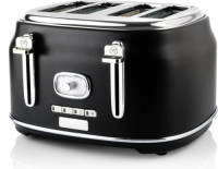 Westinghouse Retro Broodrooster - 4 Slice Toaster - Zwart