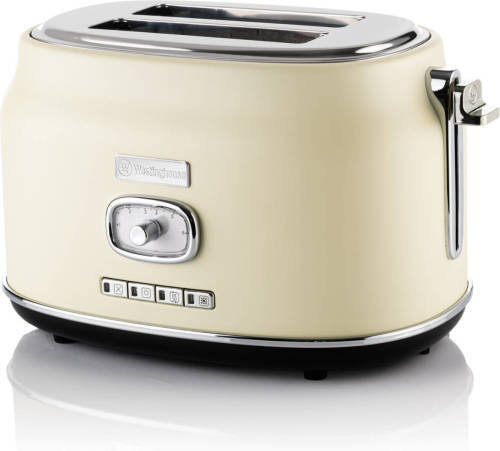 Westinghouse Retro Broodrooster - 2 Slice Toaster - Wit