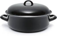 Orange85 Emaille Braadpan Zwart 24 Cm Alle Warmtebronnen