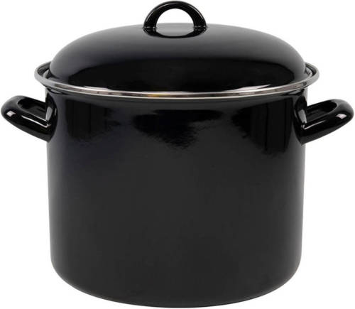 Orange85 Emaille Soeppan Zwart 8 Liter