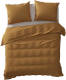 Yellow Geel Dekbedovertrek Percale - Cognac Bruin - 2-persoons 200x200/220 Cm