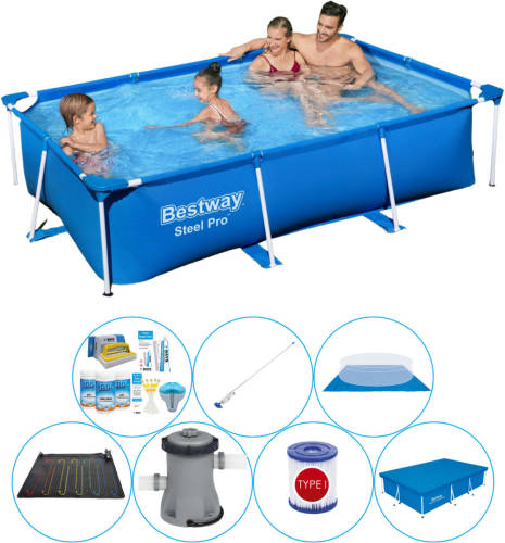 Bestway Steel Pro Rechthoekig 259x170x61 Cm - Zwembad Set