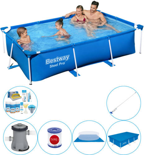 Bestway Steel Pro Rechthoekig 259x170x61 Cm - Zwembad Super Deal