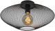 Lucide Mesh Plafonnière-zwart-ø45-1xe27-40w-metaal