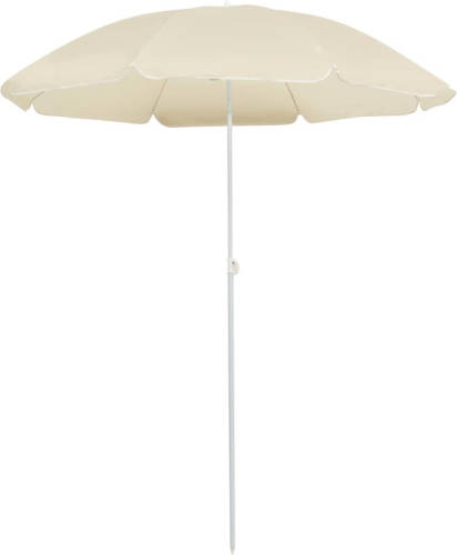 VidaXL Parasol Met Stalen Paal 180 Cm Zandkleurig