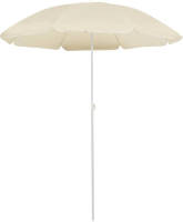 VidaXL Parasol Met Stalen Paal 180 Cm Zandkleurig