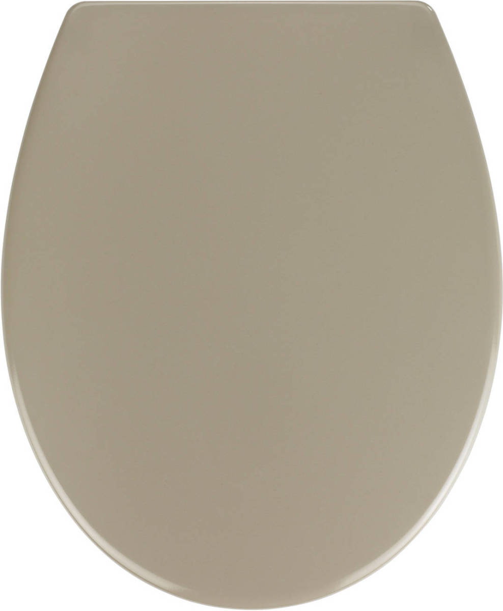 Wenko Wc-bril Samos 37,5 X 44,5 Cm Duroplast Taupe