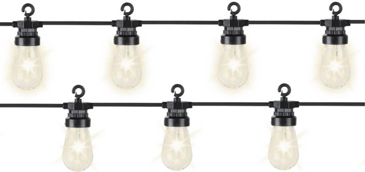 Decoris Tuinverlichting Lichtsnoeren Met 20 Lampjes/bollampjes 950 Cm - Lichtsnoer Voor Buiten