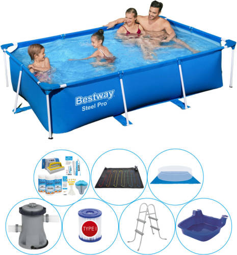 Bestway Steel Pro Rechthoekig 259x170x61 Cm - 8-delig - Zwembad Deal