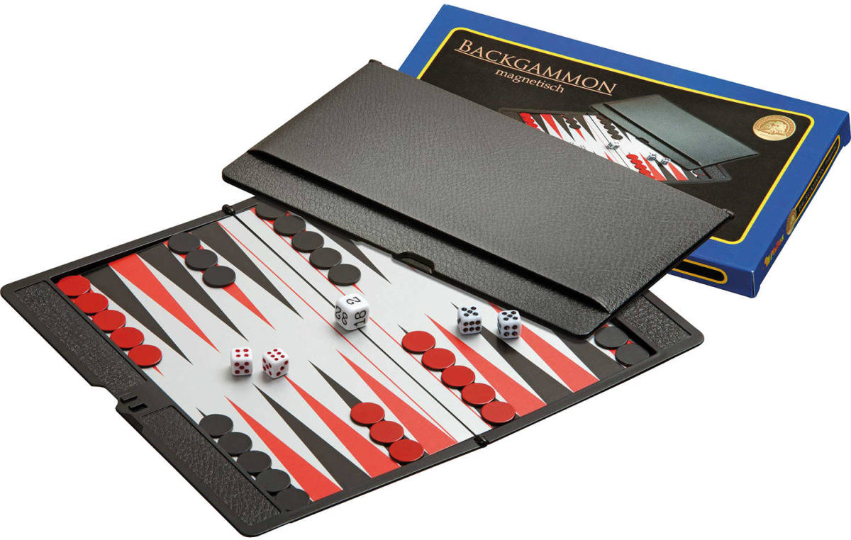 Philos Backgammon Reisset Magnetisch Etui