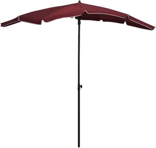 VidaXL Parasol Met Paal 200x130 Cm Bordeauxrood