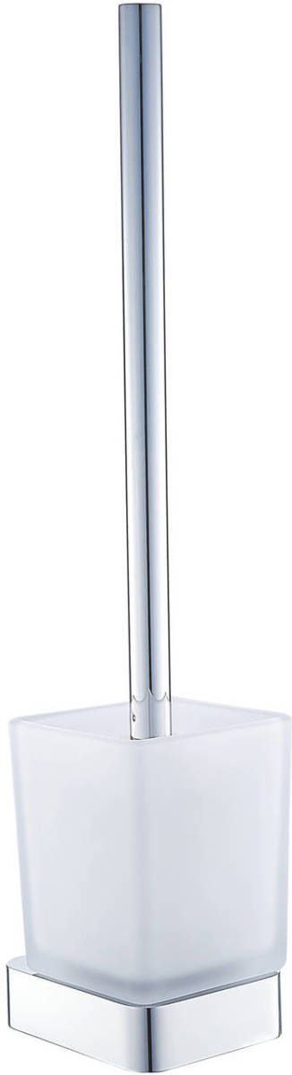Luzzo ® Piazzo Messing Toiletborstel Met Wand Houder - Chroom