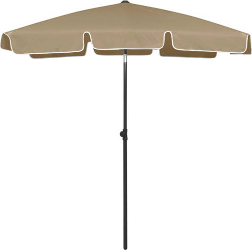 VidaXL Strandparasol 180x120 Cm Taupe