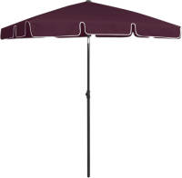 VidaXL Strandparasol 180x120 Cm Bordeauxrood