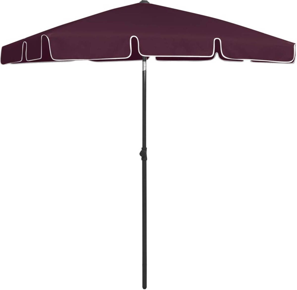 VidaXL Strandparasol 180x120 Cm Bordeauxrood