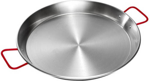 Paella Pan, Plaatstaal, 34cm - Garcima Valenciana