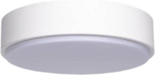 BES LED Led Plafondlamp - Aigi Santi - Opbouw Rond 24w - Helder/koud Wit 6500k - Mat Wit - Aluminium