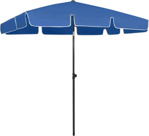 VidaXL Strandparasol 200x125 Cm Azuurblauw