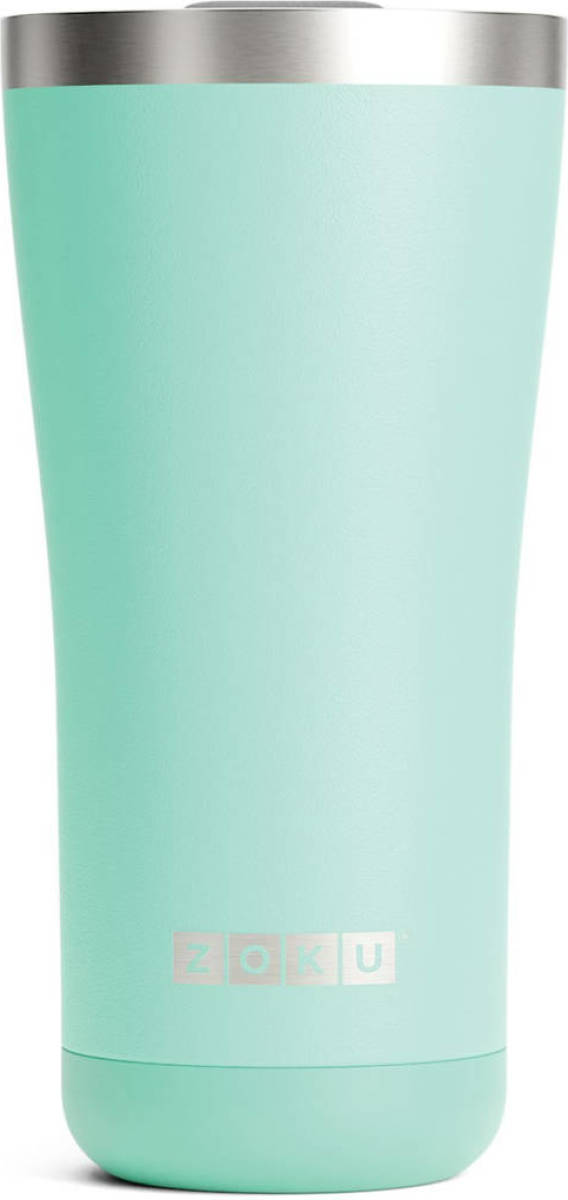 Thermosbeker Rvs, 550 Ml, Turquoise, 3-in-1 - Zoku