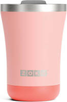Thermosbeker Rvs, 350 Ml, Oranje, 3-in-1 - Zoku