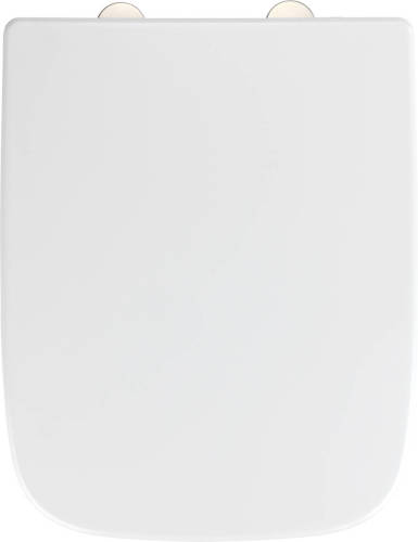 Wenko Toiletbril 37,5 X 46,5 Cm Rvs Wit