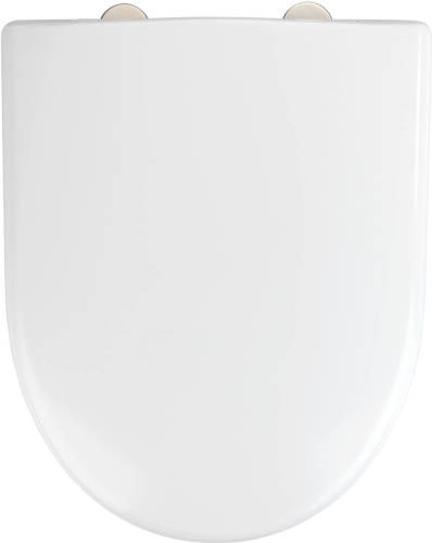 Wenko Toiletbril Exclusive 37 X 46 Cm Rvs Wit
