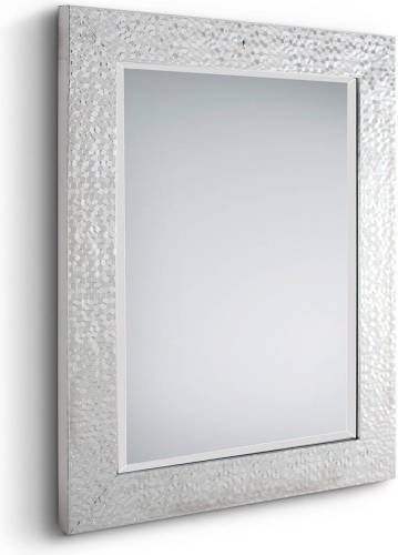 BES LED Spiegel - Trion Alisa - 55x70cm - Wandspiegel In Frame - Zilver