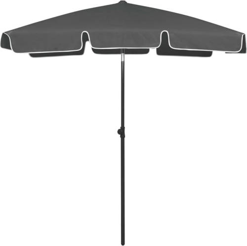 VidaXL Strandparasol 180x120 Cm Antracietkleurig