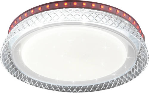 BES LED Led Plafondlamp - Plafondverlichting - Trion Otrivo - 15w - Aanpasbare Kleur - Rond - Mat Wit - Kunststof