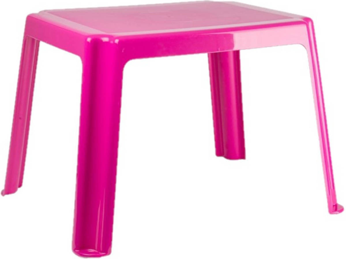 Forte Plastics Kunststof Kindertafel Roze 55 X 66 X 43 Cm - Bijzettafels