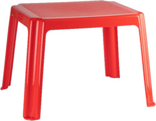 Forte Plastics Kunststof Kindertafel Rood 55 X 66 X 43 Cm - Bijzettafels