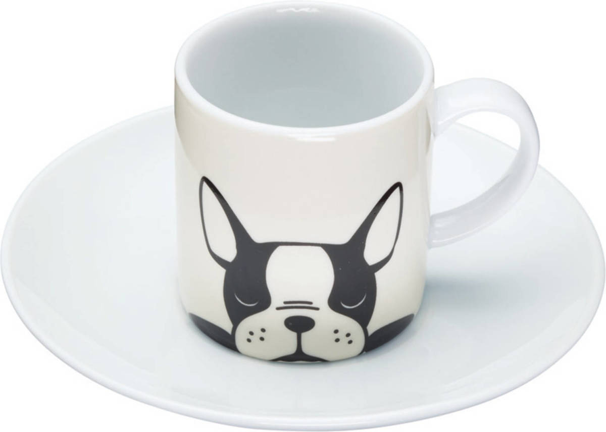 KitchenCraft Espressobord 13 Cm Porselein Wit
