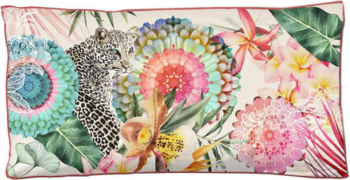 HIP Sierkussen Verda 60 X 30 Cm Polyester Roze/blauw