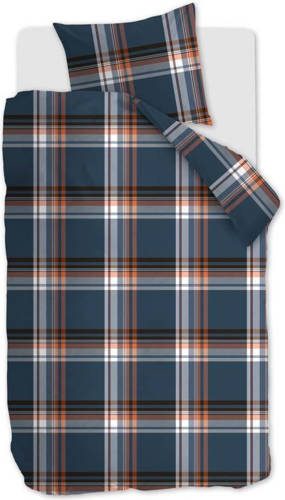 Beddinghouse Duke Dekbedovertrek - 1-persoons (140x200/220 Cm + 1 Sloop) - Katoen - Blauw