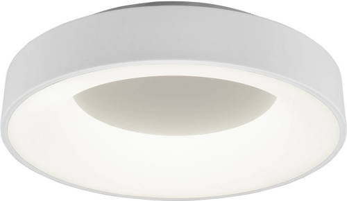 BES LED Led Plafondlamp - Plafondverlichting - Trion Gurano - 27w - Natuurlijk Wit 4000k - Rond - Mat Wit - Aluminium