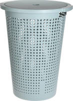 Bellatio Design Kunststof Wasmand Met Deksel Rond Mintgroen 35 Liter