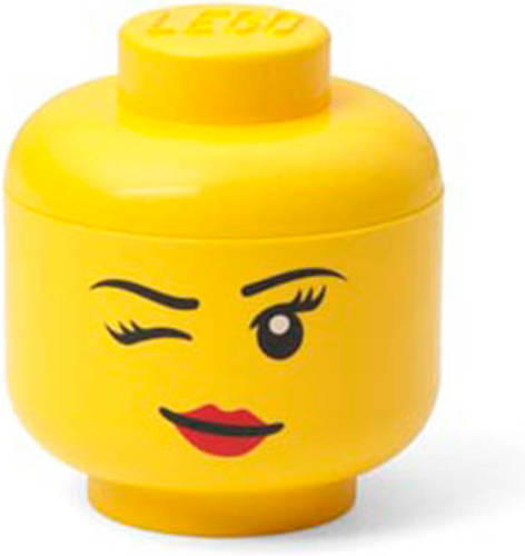 Opbergdoos LEGO-hoofd Winky, Geel - Polypropyleen - LEGO