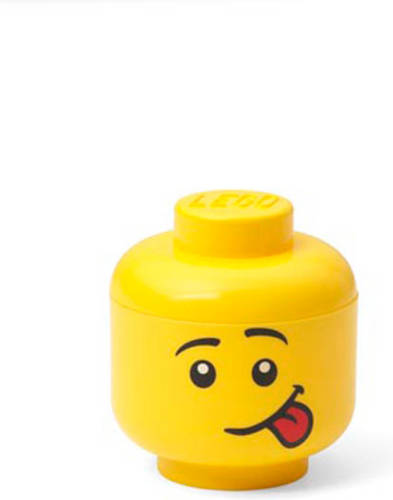 Opbergdoos LEGO-hoofd Silly, Geel - Polypropyleen - LEGO