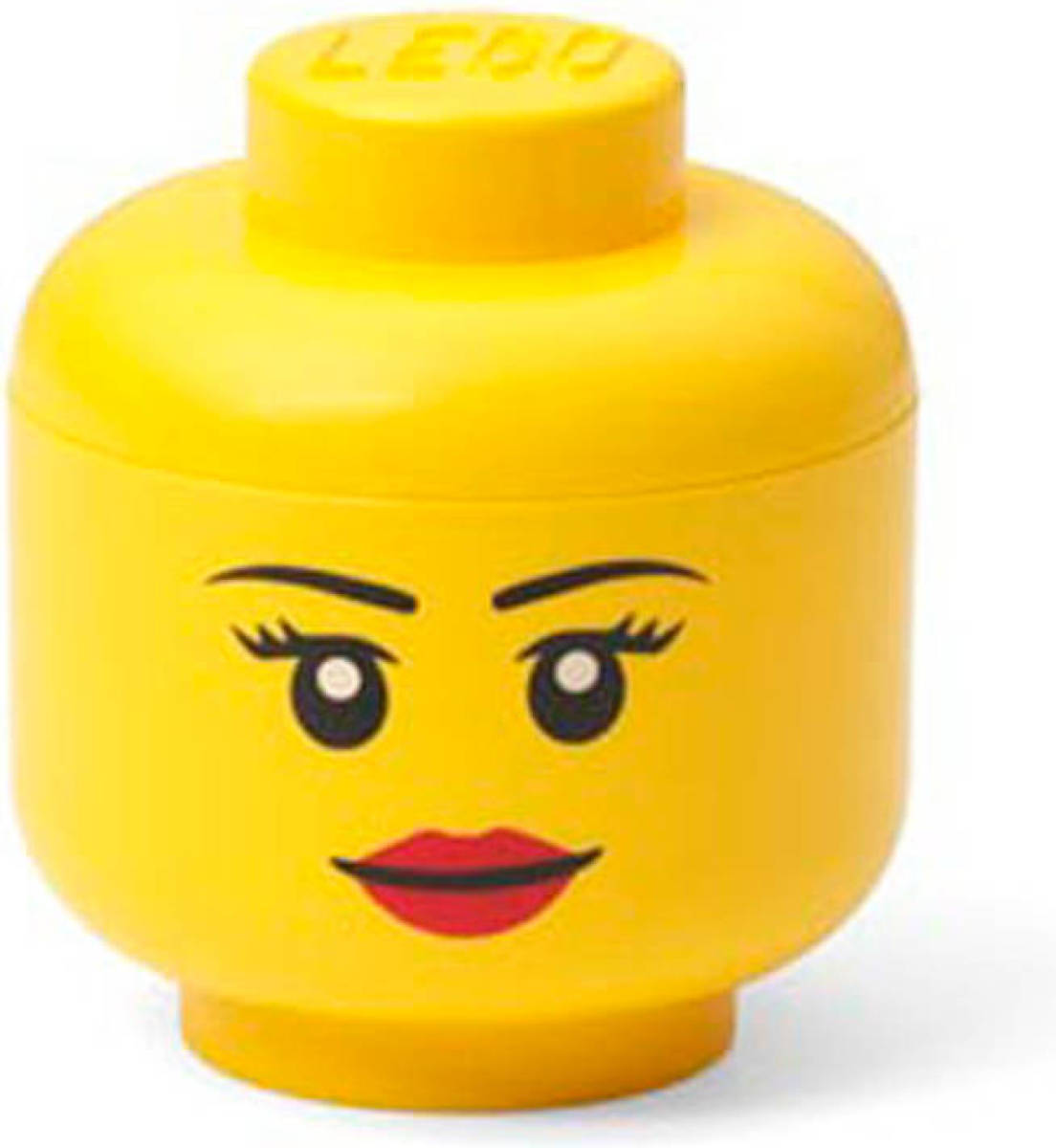 Opbergdoos LEGO-hoofd Girl, Geel - Polypropyleen - LEGO
