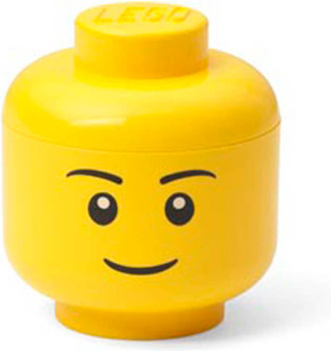 Opbergdoos LEGO-hoofd Boy, Geel - Polypropyleen - LEGO
