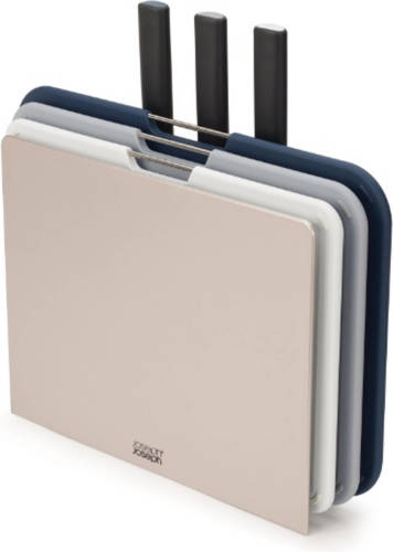 Nest Boards Plus Snijplankenset, Set Van 6 Stuks, Met Messen - Joseph Joseph