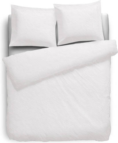 Elegance Dekbedovertrek Flanel Uni - Wit 140x200/220cm