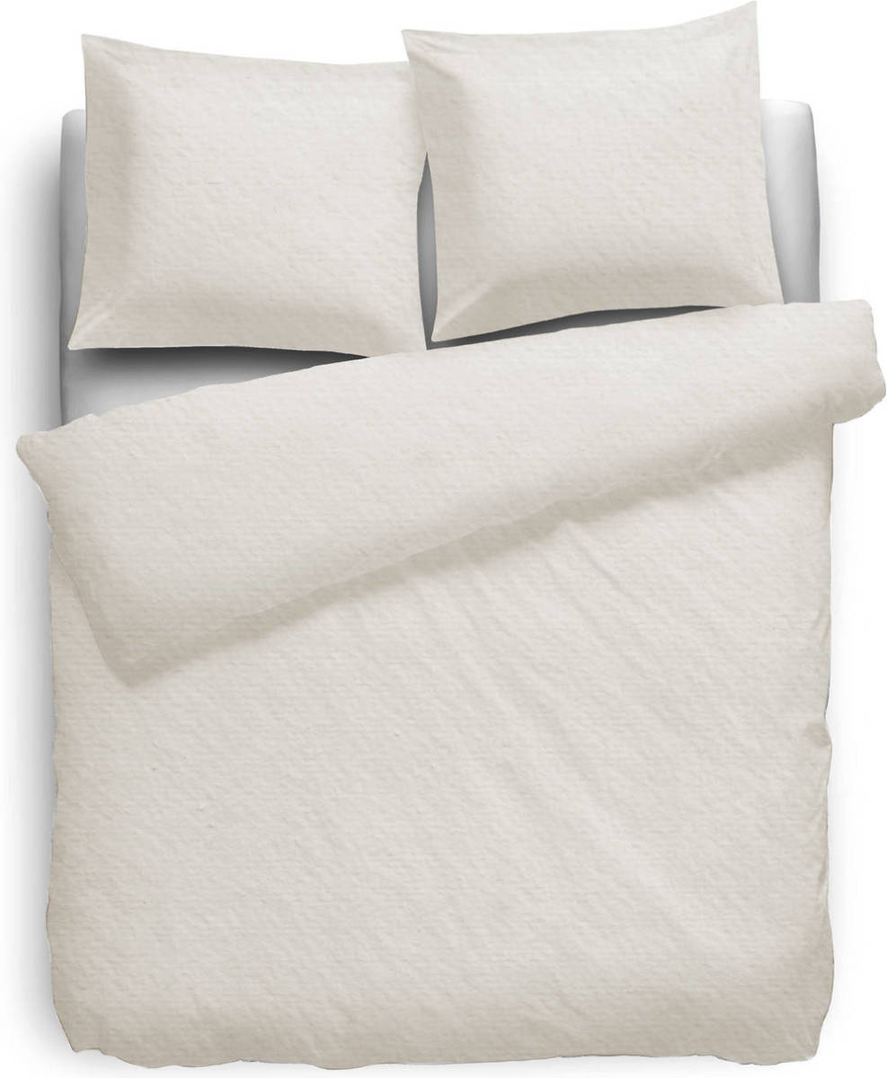 Elegance Dekbedovertrek Flanel Uni - Ivoor 200x200/220cm