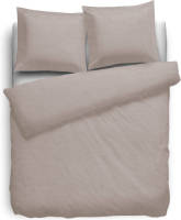Elegance Dekbedovertrek Flanel Uni - Taupe 200x200/220cm