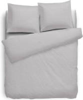 Elegance Dekbedovertrek Flanel Uni - Licht Grijs 140x200/220cm