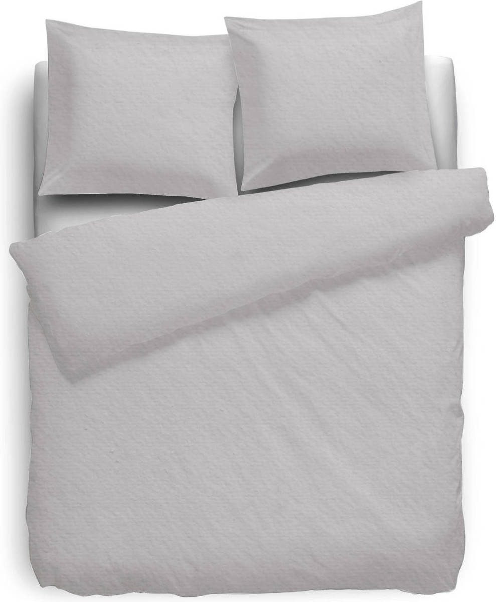 Elegance Dekbedovertrek Flanel Uni - Licht Grijs 140x200/220cm
